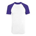 thumbnail image 1 of Augusta Sportswear - Camiseta de béisbol de manga corta para niño, L, color blanco y morado Ropa deportiva Augusta 424, 1 of 1