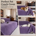 thumbnail image 6 of Jessy Home Sofa Cover Slipcover Couch Cover Protector Durable Multi-Function Furniture Cover for Dogs Cats Home Decor 71"x 150"Purple, 6 of 8