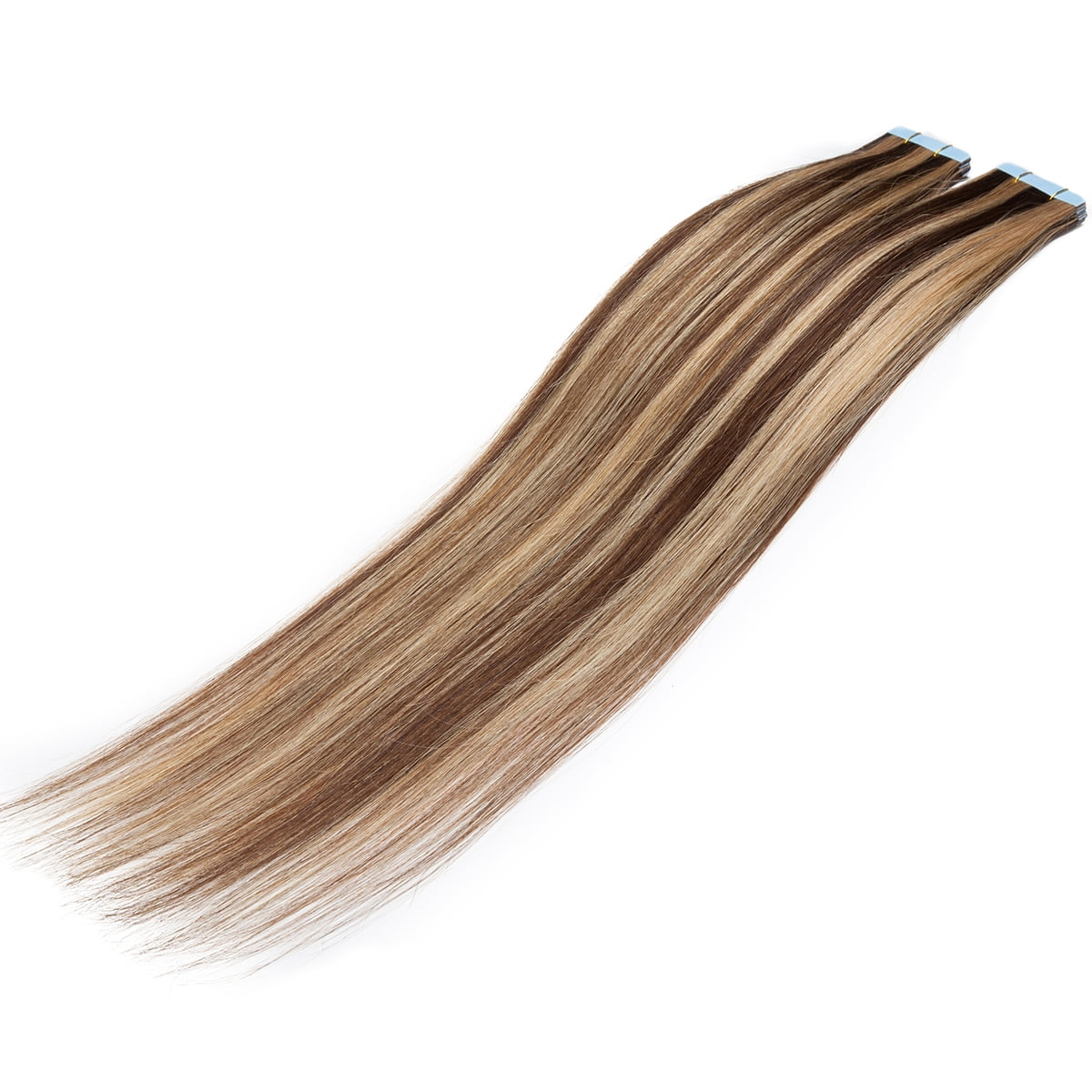 SEGO Tape in Hair Extensions 100% Real Remy Human Hair Long Straight Gold Hair Acessories Clearance