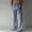 Blue, variant on Haoxianjian Baggy Sweatpants Wide Leg Pants Men Linen Pants Loose Hawaiian Print Beach Pants Loose Elaic Wai Drawring Hot amping Process Men'S sual Line Pants On arance