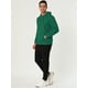 thumbnail image 4 of Sudadera con capucha con forro de felpa para hombre Sudaderas con capucha de manga larga sólida con bolsillo Verde S, 4 of 6