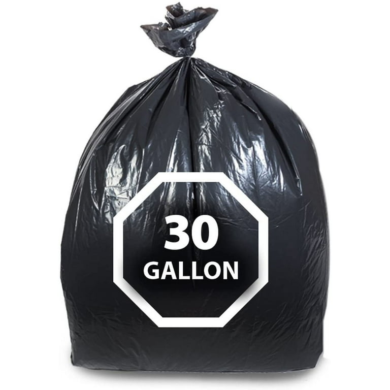 Dualplex Tall Kitchen Trash Bags 30 - 33 Gallon 100 Count Black Garbage Bag 33 x 39