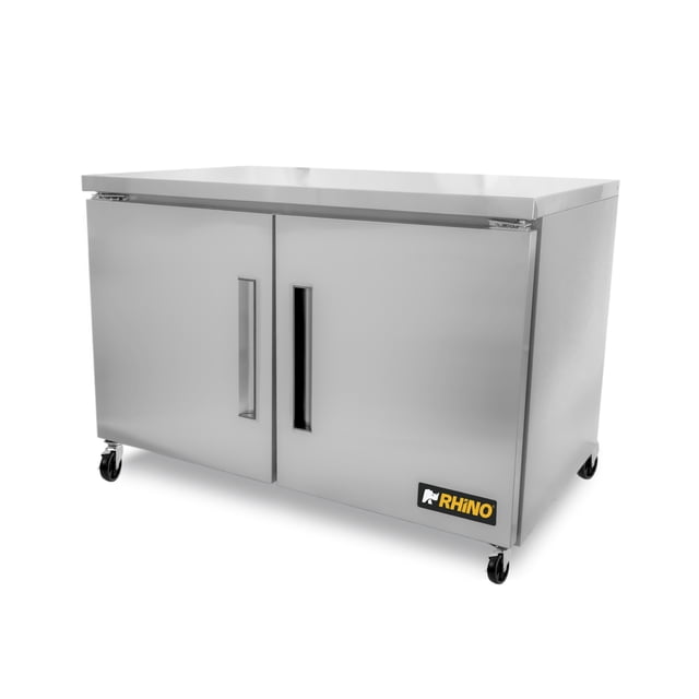Mesa Refrigerada Bajo Barra 2 Puertas, Rhino, MERBAJ-48