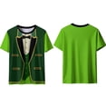 thumbnail image 6 of St Patricks Day Shirts for Men Clover Graphic T Shirt Round Neck Short Sleeve Blouse Novelty Funny Print T Shirts Summer Basic Tops, 6 of 8