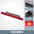 thumbnail image 4 of Tail High Mount Brake Stop Light No.A1668200056 3rd Brake Light for Mercedes-Benz GL350 2013-2016 Red, 4 of 6