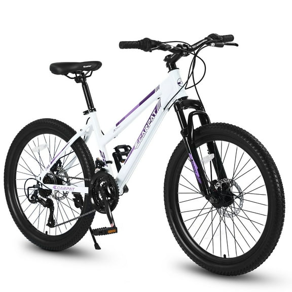 Adults Mountain Bike, 26-inch Wheels, Shimano 21 Speed Gear White Mountain Women Bicycle in White