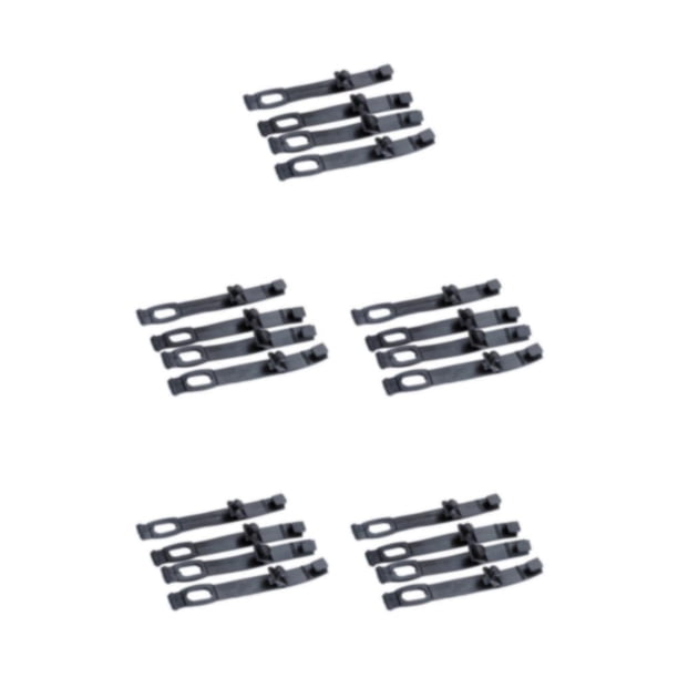 Tira de goma Scienceny 4 unids/set para faro de motocicleta carenado negro
