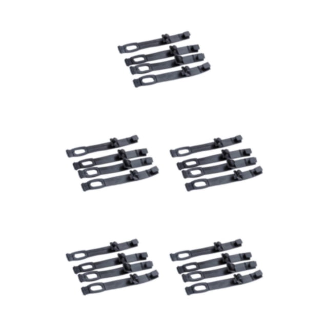 Tira de goma Scienceny 4 unids/set para faro de motocicleta carenado negro