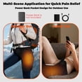 thumbnail image 3 of Heated Massage Waist Hip Support Brace Heating Pad for Sciatica Pain Relief Hot Physical Therapy Waist/Lower Back, 3 of 7