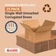 thumbnail image 3 of Cajas De Envío Aviditi Planas De 8 Pulgadas De Largo X 8 Pulgadas De Ancho X 4 Pulgadas De Alto, Paquete De 25 | Caja De Cartón Corrugado Para Embalaje, Mudanza Y Almacenamiento., 3 of 4