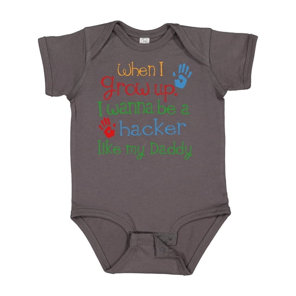 Inktastic Hacker Like Daddy Boys or Girls Baby Bodysuit