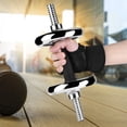 thumbnail image 3 of Culturismo Levantamiento de pesas Entrenamiento con mancuernas Gimnasio antideslizante Guantes de fitness con muñequera (M), 3 of 8