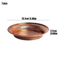 thumbnail image 2 of 7 Pieces Pure Copper Drinking Plate Dinner Plate Fruit Plate Bread Plate Home Gift Decoration for Kitchen Diner Hotel Party, 2 of 5