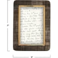 thumbnail image 2 of Creative Co-Op Hand-Carved Horn Photo Frame with Brass Border, Black & Natural (Holds 4" x 6" Photo), 2 of 5
