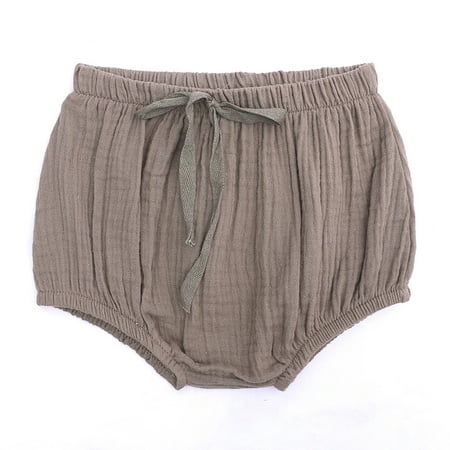 

THE WILD Unisex Baby Girls Boys Cotton Linen Blend Bloomer Shorts Printing Summer