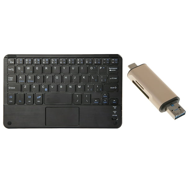 Teclado Sin de Bluetooth 1x Cable de Carga USB 1x Lector de Tarjetas USB 3.0 de Tipo Micro C con de Sunnimix Teclado inalambrico Walmart en linea