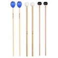 thumbnail image 4 of 6 baquetas de percusión con mango de madera, accesorio para instrumentos musicales, mazos de tambor, baquetas para carillón, xilófono y escenario., 4 of 9