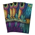 thumbnail image 2 of Wobogo Pretty Owl Kitchen Towel 1 Piece Large Cotton Dishcloth Premium Absorbency Set with Hanging Loop, 2 of 7
