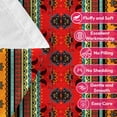 thumbnail image 7 of Flannel Fleece Throw Blanket, Soft Large Throw Blanket, Lightweight Cozy Plush Throw Blanket Fit Sofa Bed, 30"x40", Bohemian Stripes, 7 of 7