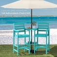 thumbnail image 7 of SERWALL Tall Adirondack Chairs Set of 2 with Connecting Table, HDPE Adirondack Outdoor Barstools, Aruba, 7 of 7