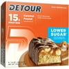 Detour Lower Sugar Protein Bar, Caramel Peanut, 15g Protein, 9 Ct
