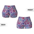 thumbnail image 4 of KLL Cute Nautical Pattern Workout Shorts for Women Scrunch Short Gym Yoga Running Sport Active Exercise Fitness Shorts, 4 of 8