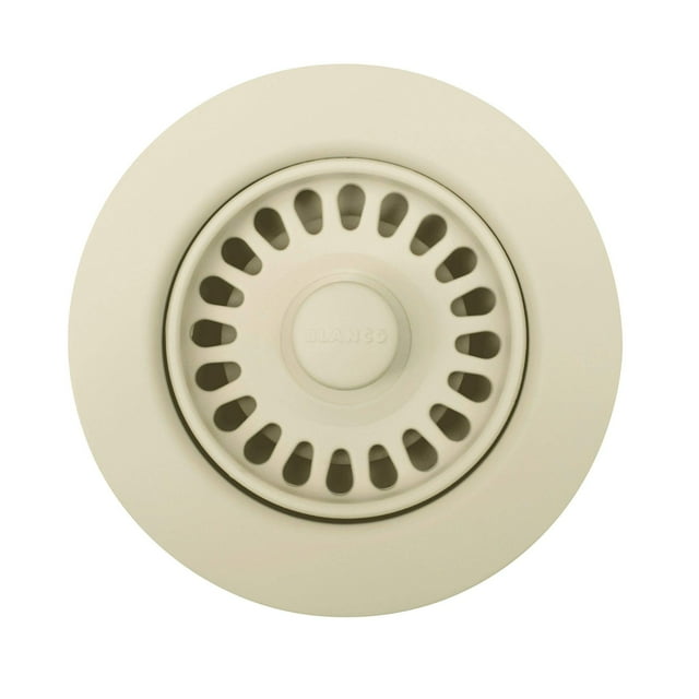 Blanco Biscuit 441097 Brida Para Eliminación De Basura De Cocina A Juego Con Silgranit, 3,5""