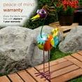 thumbnail image 2 of Alpine Corporation Rainbow Metal Quirky Bird Decor, 2 of 11