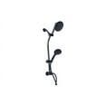 thumbnail image 6 of Westbrass SCH900-62 Shower Kit with Slide Bar, Diverter, 5-Function Spray Fixed Shower Head & Hand Shower and 5 Ft. Hose, Matte Black, 6 of 9