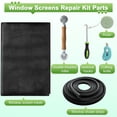thumbnail image 3 of 48 x 177 Inch Window Screen Repair Kit, Window Screen Mesh & Installation Tools, Window Mesh Replacement Kit, DIY Window Screen Repair Kit for Household Windows, Balcony and Entry Doors, 3 of 7