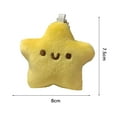 thumbnail image 5 of BAELLERT Doll Pendant Star Plush Toy PP Cotton Filling Soft Squeaky Doll Keychain Backpack Bag Charm for Kids, 5 of 7