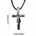 thumbnail image 3 of Alloy Pendant Twst Cros Necklace For Men And Women Wearing Decorative Three-dimensional Exquisite Gifts, 3 of 8