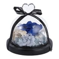 thumbnail image 2 of Preserved Flower Rose in Glass Dome Birthday Present for Women Blue 4.7×4.7×4.9in 1Pcs, 2 of 5