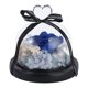 thumbnail image 2 of Preserved Flower Rose in Glass Dome Birthday Present for Women Blue 4.7×4.7×4.9in 1Pcs, 2 of 5
