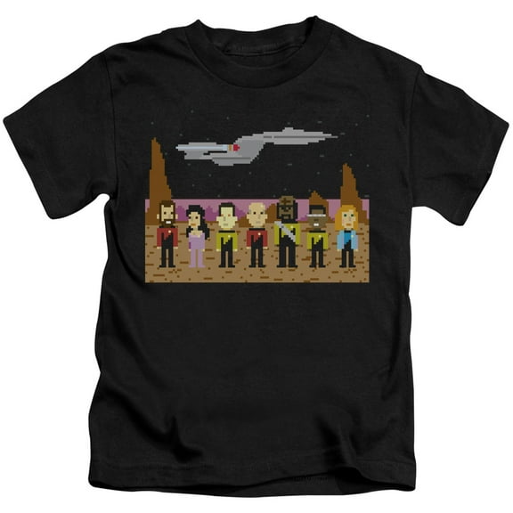 Star Trek Tng Trexel Crew Youth 18/1 T-Shirt Black