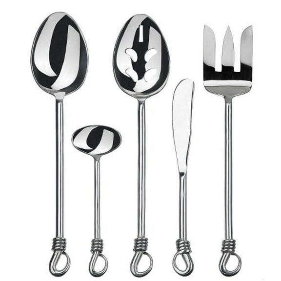 Gourmet Settings Twist 18/10 Stainless Steel 5pc. Hostess Set