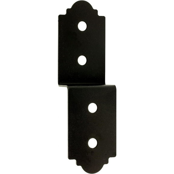 Simpson Strong-Tie Outdoor Accents Mission Collection 3 in. ZMAX, Black Powder-Coated Deck Joist Tie for Rough 2X