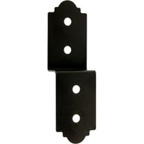 Simpson Strong-Tie Outdoor Accents Mission Collection 3 in. ZMAX, Black Powder-Coated Deck Joist Tie for Rough 2X