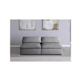 thumbnail image 5 of Meridian Furniture Serene Deluxe Gray Linen Fabric Modular Armless Sofa, 5 of 5