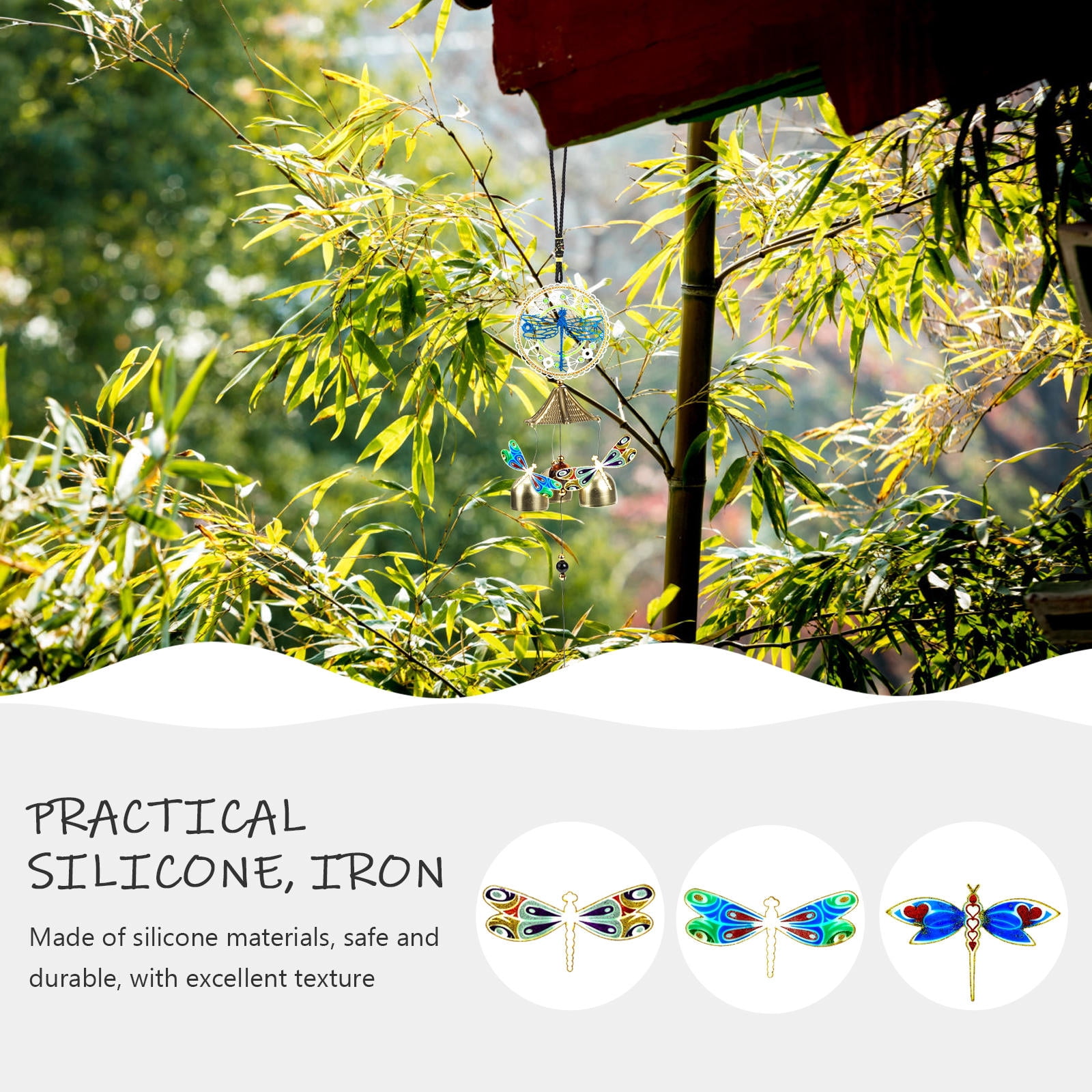FENGGUIQU Silicone Wind Chime Mold Set for Crystal Epoxy Resin Hanging Decoration Crafts