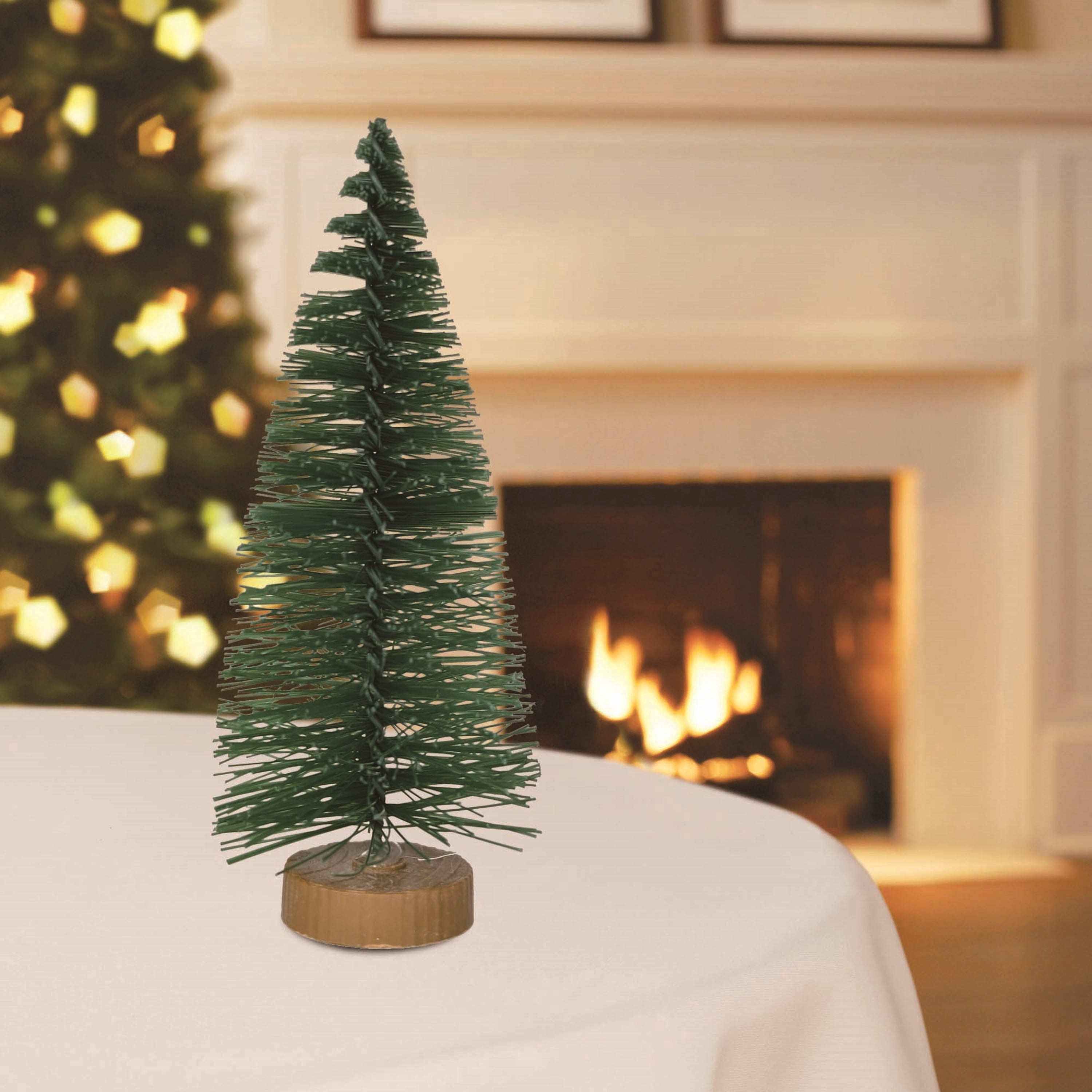 Christmas Village Pine Tree, Green, 4", by Holiday Time