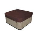 thumbnail image 1 of Housse Carrée Imperméable en Polyester pour Spa, Housses de Spa Extérieur, Carrée Brune (215*215*30 cm), 1 of 4