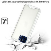 XPM for Samsung Galaxy A57 Phone Case, Clear Colored Shockproof Transparent Hard PC + Rubber TPU Hybrid Bumper Shell Slim Protective Cover for Samsung A57 (Clear)