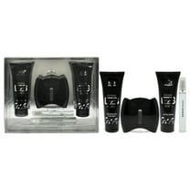 New Brand Prestige Extasia Black , 4 Pc Gift Set 3.3oz EDT Spray, 0.5oz EDT Spray, 4.3oz Shower Gel, 4.3oz After Shave