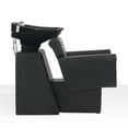 thumbnail image 4 of BarberPub Shampoo Chair with Ceramic Bowl Backwash Sink Salon Wash Station(Black), 4 of 10