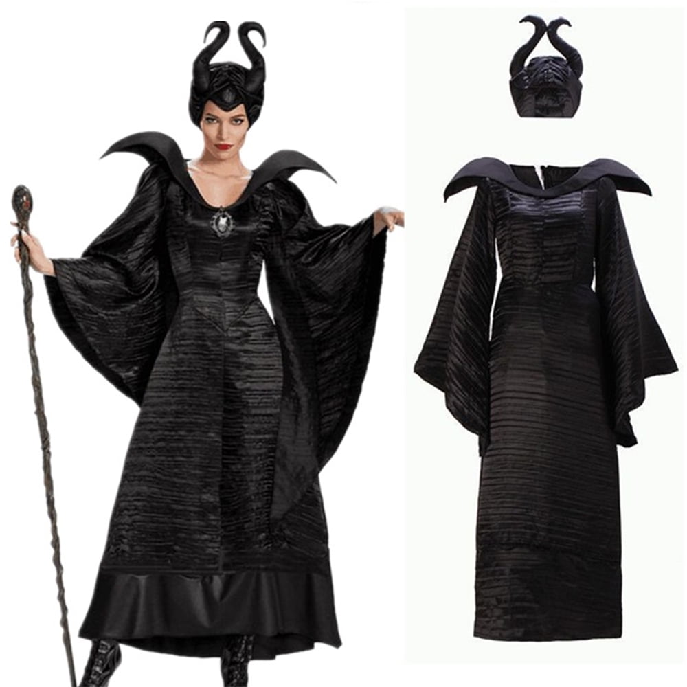 Vampire Costume Adult Evil Queen Masquerade Halloween Fancy Dress