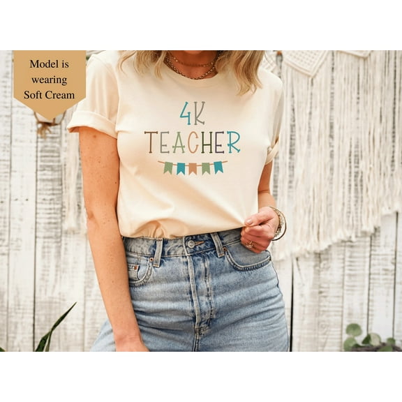 4K Teacher Shirt, 4K Lead Teacher, Four Year Old Kindergarten Teacher Shirt