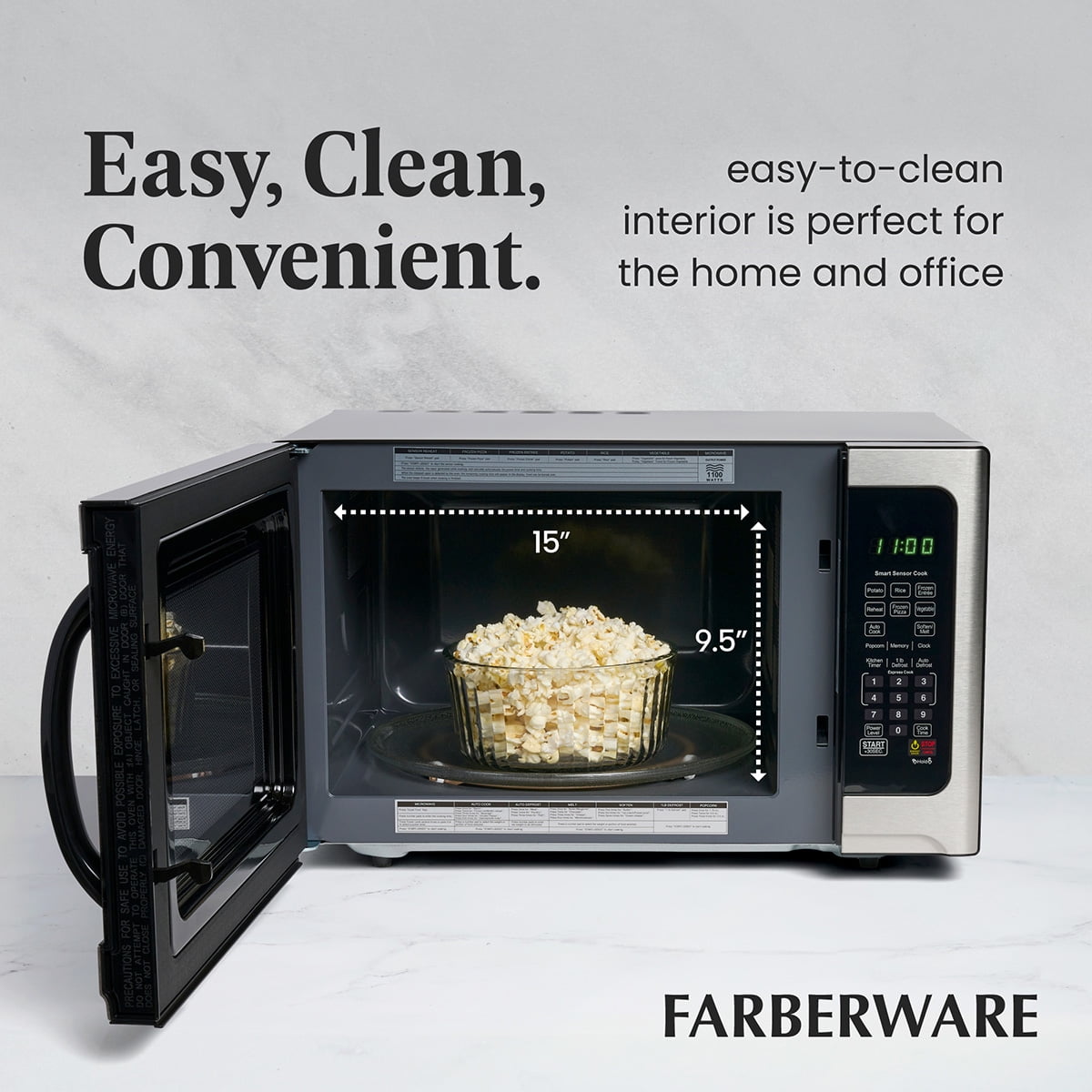 Farberware microwave sales 1100 watt