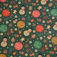 thumbnail image 2 of 3 Rolls Christmas Wrapping Paper for Kids with Cut Christmas Elements Print Brown Kraft Paper with Christmas Lights, Deer, Snowflakes,Snowmen(19.6"27.6", Sheet of 3), 2 of 7