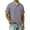 Gray, variant on Men’s Short Sleeve Henley Shirt Cotton and Linen Casual Button Down T Shirt Lightweight Breathable Summer Tee Relaxed Fit Basic Pullover Top